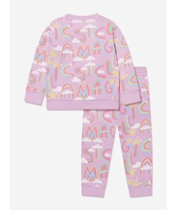 Stella McCartney Girls Logo Tracksuit in Pink outlet