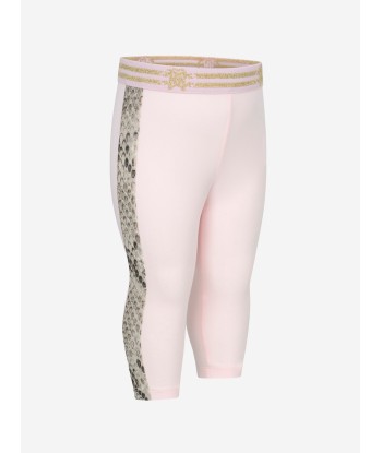 Roberto Cavalli Baby Girls Python Trim Leggings Pour