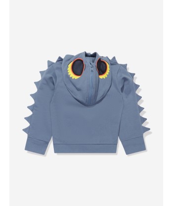 Stella McCartney Boys Monster Zip Up Top in Blue En savoir plus