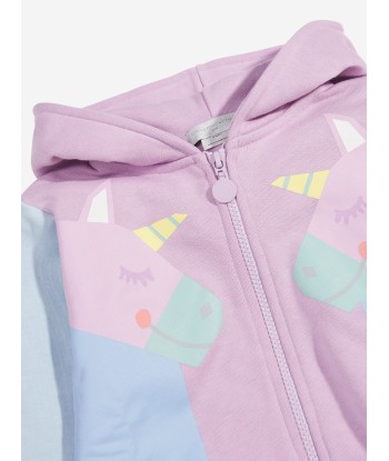 Stella McCartney Girls Unicorn Zip Up Top in Pink sur le site 