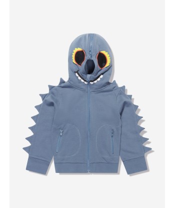 Stella McCartney Boys Monster Zip Up Top in Blue En savoir plus