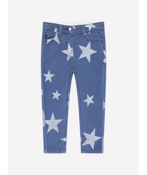 Stella McCartney Girls Star Print Slim Fit Jeans in Blue à prix réduit toute l'année