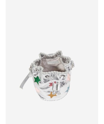 Stella McCartney Girls Star Bucket Bag in Silver Paris Déstockage Promo