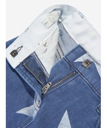 Stella McCartney Girls Star Print Slim Fit Jeans in Blue à prix réduit toute l'année