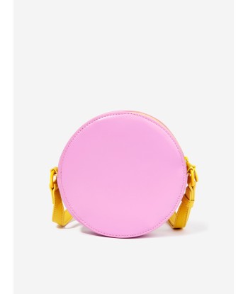 Stella McCartney Girls Round Heart Shoulder Bag in Pink pas cher 