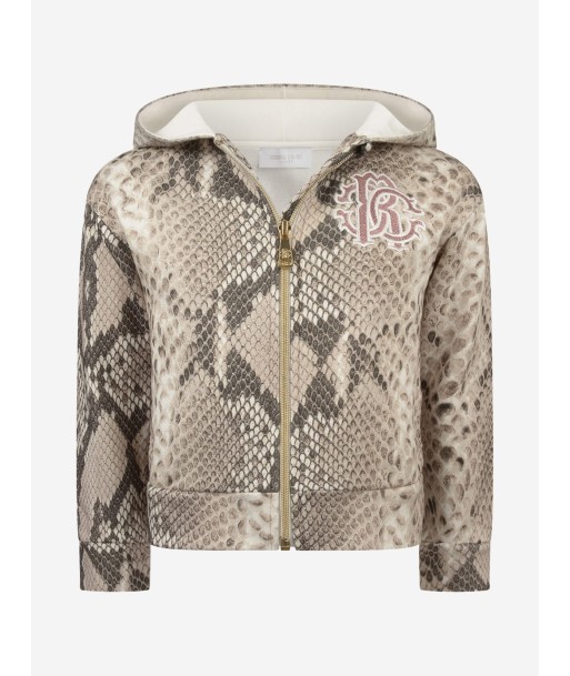 Roberto Cavalli Girls Python Zip Up Top hantent personnes