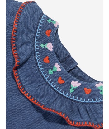 Stella McCartney Baby Girls Embroidered Denim Dress in Blue le des métaux précieux