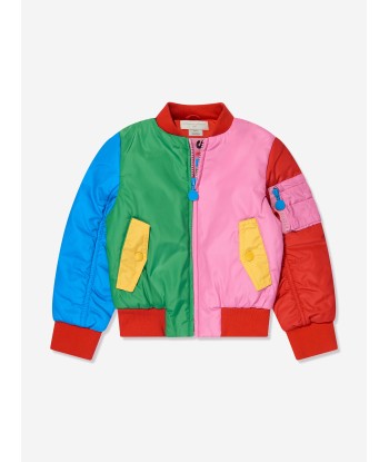 Stella McCartney Girls Colourblock Bomber Jacket in Multicolour de France