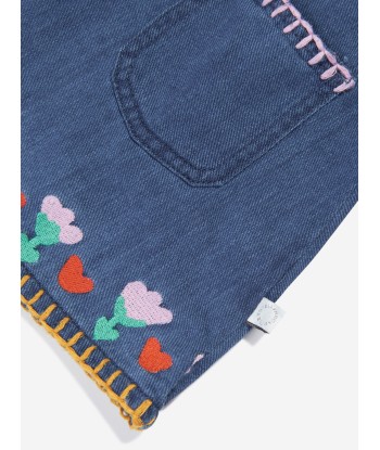 Stella McCartney Baby Girls Embroidered Denim Dress in Blue le des métaux précieux