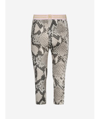 Roberto Cavalli Girls Python Leggings brillant des détails fins