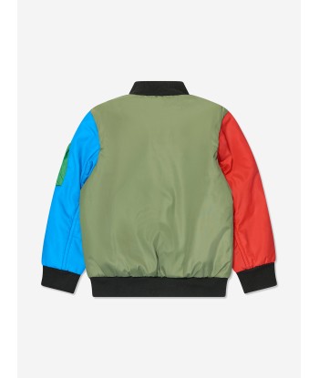 Stella McCartney Boys Colourblock Bomber Jacket in Multicolour basket pas cher