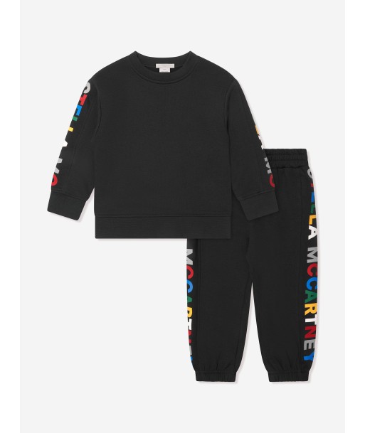 Stella McCartney Kids Logo Tracksuit in Black hantent personnes