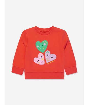 Stella McCartney Baby Girls Heart Sweatshirt in Red Toutes les collections ici