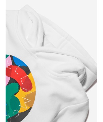 Stella McCartney Girls Logo Hoodie in White solde