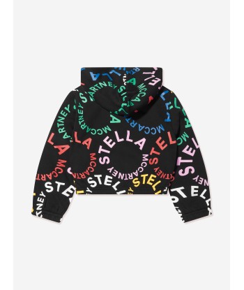 Stella McCartney Girls Logo Zip Up Top in Black Venez découvrir notre 