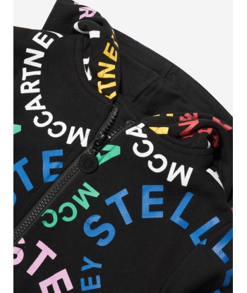 Stella McCartney Girls Logo Zip Up Top in Black Venez découvrir notre 