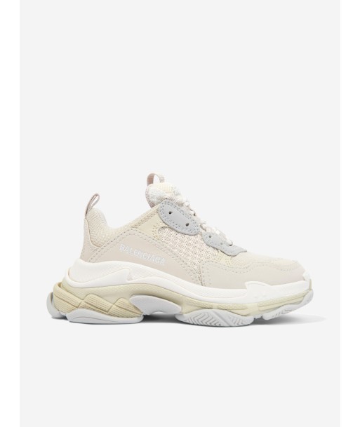 Balenciaga Kids Triple S Trainers in Ivory france