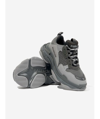 Balenciaga Kids Triple S Trainers in Grey prix pour 