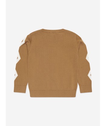 Stella McCartney Boys Knitted Jumper in Brown meilleur choix