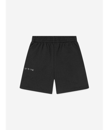 Balenciaga Kids Logo Jogging Shorts in Black solde