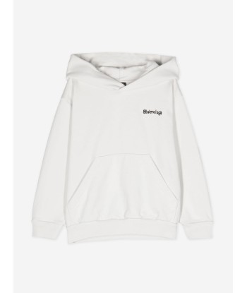 Balenciaga Kids Classic Hoodie in White Le MVP de beaucoup