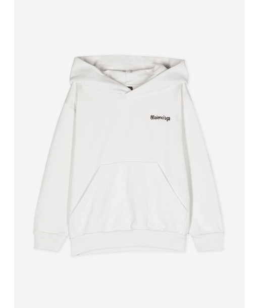 Balenciaga Kids Classic Hoodie in White Le MVP de beaucoup