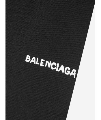 Balenciaga Kids Logo Jogging Shorts in Black solde