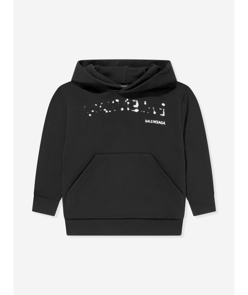 Balenciaga Kids Classic Hoodie in Black le des métaux précieux