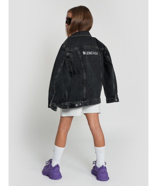 Balenciaga Kids Denim Jacket in Black sélection de produits