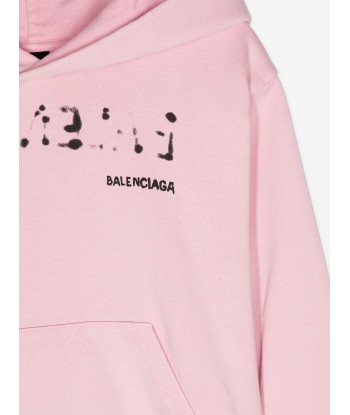 Balenciaga Kids Classic Hoodie in Pink Vous souhaitez 