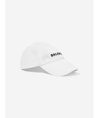 Balenciaga Kids Logo Cap in White sélection de produits