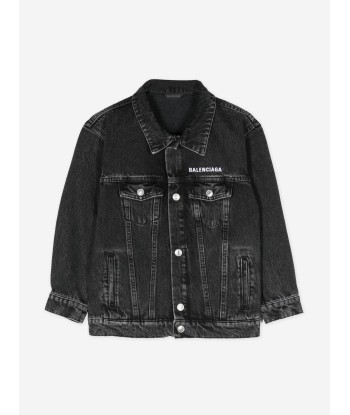 Balenciaga Kids Denim Jacket in Black sélection de produits