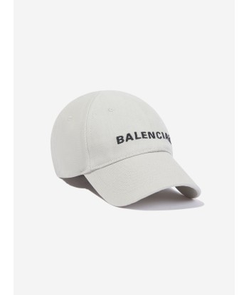 Balenciaga Kids Logo Cap in Ivory paiement sécurisé