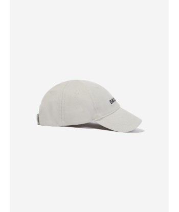 Balenciaga Kids Logo Cap in Ivory paiement sécurisé