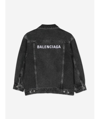 Balenciaga Kids Denim Jacket in Black sélection de produits