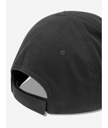 Balenciaga Kids Logo Cap in Black est présent 