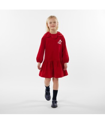 KENZO Girls Palatine Velvet Dress in Red les ligaments