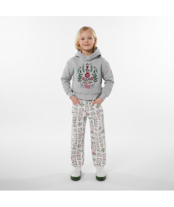 KENZO Girls  Seasonal Print Trousers in Ivory Véritable concentré