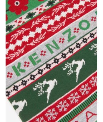 KENZO Girls Seasonal Knitted Dress in Red france