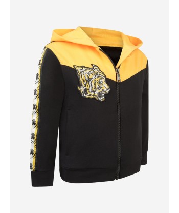 Roberto Cavalli Boys & Yellow Tiger Zip Up Top prix