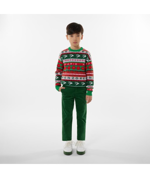 KENZO Kids Seasonal Knitted Jumper in Green 2 - 3 jours ouvrés.