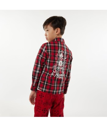 KENZO Boys Checked Shirt in Red sélection de produits