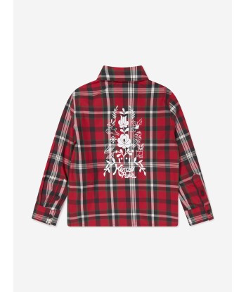 KENZO Boys Checked Shirt in Red sélection de produits