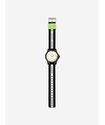 Lacoste Boys Logo Strap Rider Watch in Black (36mm) Comparez et commandez 