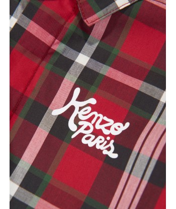 KENZO Boys Checked Shirt in Red sélection de produits