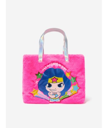 Billieblush Girls DC Comics Faux Shearling Bag in Pink de France