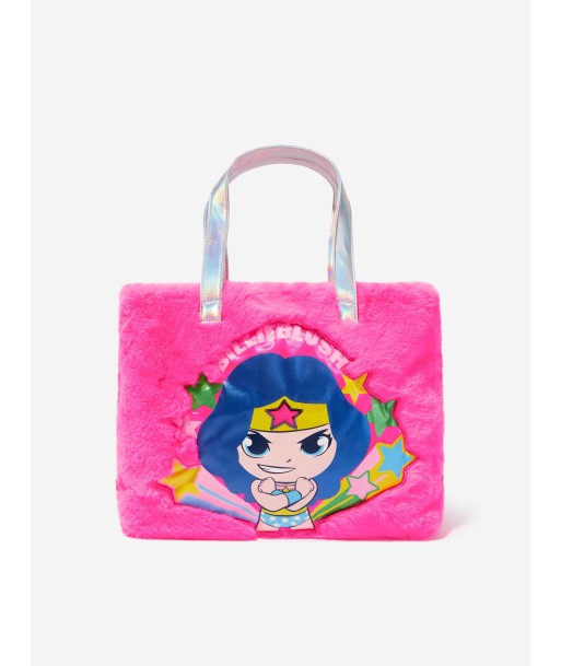 Billieblush Girls DC Comics Faux Shearling Bag in Pink de France