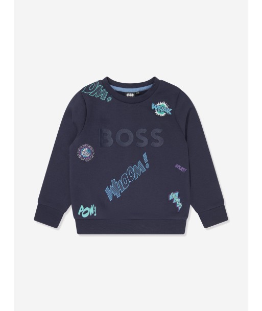 BOSS Boys Logo Sweatshirt in Navy Le MVP de beaucoup