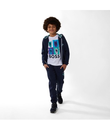 BOSS Boys Zip Up Top in Navy vous aussi creer 