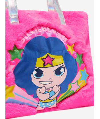 Billieblush Girls DC Comics Faux Shearling Bag in Pink de France